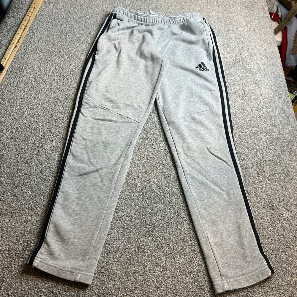 Adidas Sweatpants womens medium gray‎ Joggers Athletic Training Pants sporty